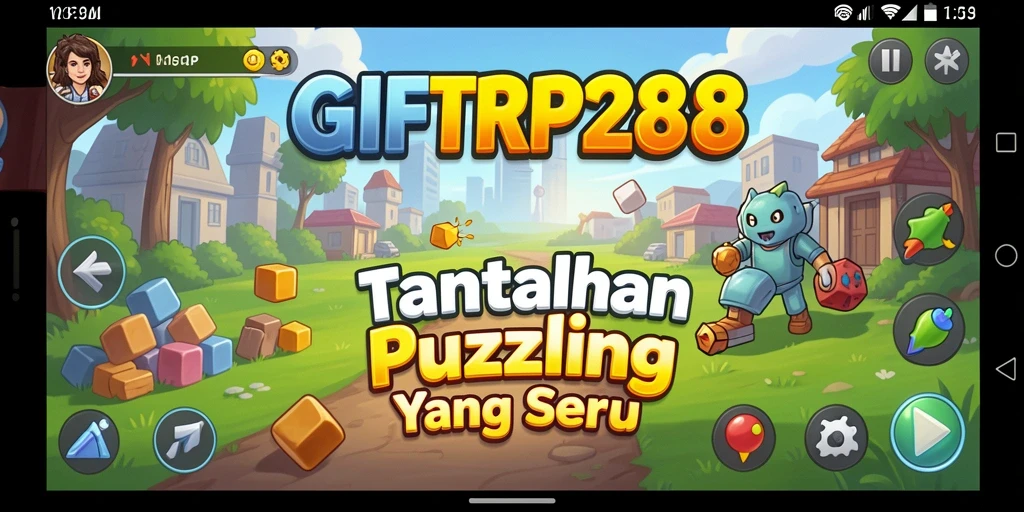 Screenshot gameplay GIFTRP288 menampilkan puzzle yang menantang.