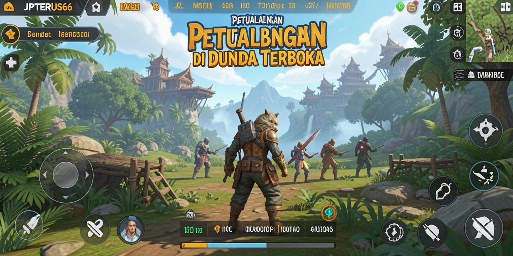 Screenshot gameplay JPTERUS66 menampilkan petualangan seru di dunia terbuka.