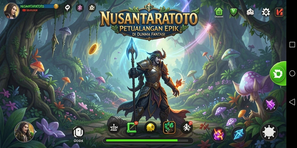 Screenshot gameplay NUSANTARATOTO yang menunjukkan pertarungan seru dan karakter menarik.