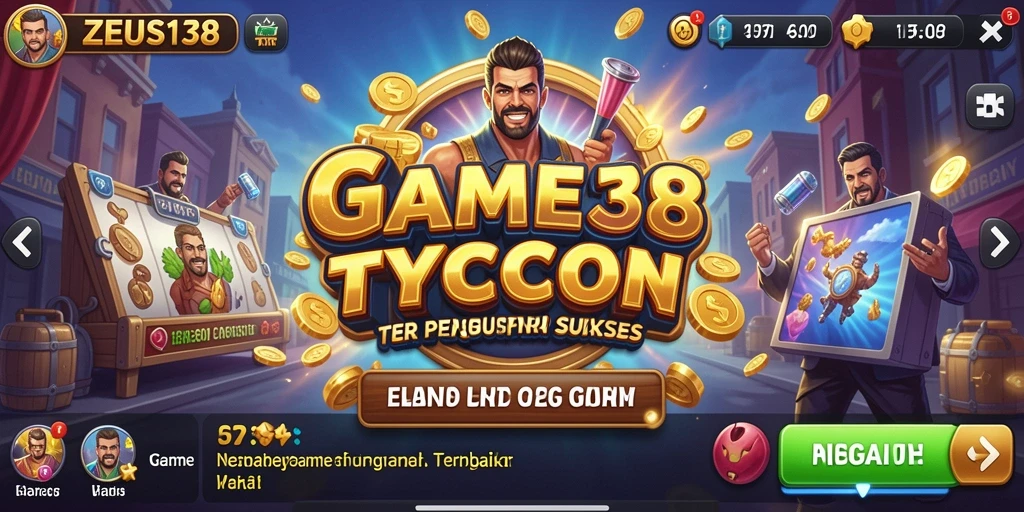 Screenshot gameplay ZEUS138, menampilkan strategi bisnis yang seru.